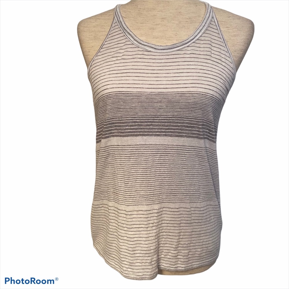 STATESIDE TOP TANK GRAY WHITE STRIPE Size XS USA